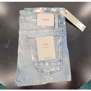 Hudson Jeans Walker Kick Flare Jean Men's in Painter Blue, 29